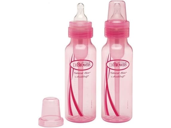 DR.BROWN'S Dr.ruda's Boca Standard Rožinė Butelis 250ml
