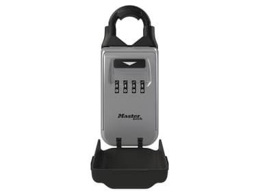 MASTER LOCK 5420EURD, Kannettava kassakaappi, Harmaa, Yhdistelmälukko, Metalli, Avain, 72 mm