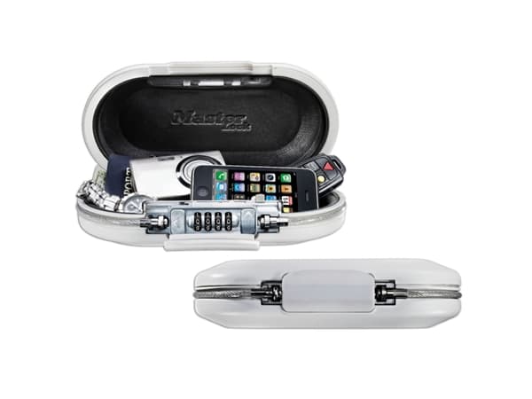 MASTER LOCK 5900EURDWHT, Kannettava kassakaappi, Metallinen, Valkoinen, Yhdistelmälukko, 0,7 L, Akryylinitriilibutadieenistyreeni (ABS), Vaahto