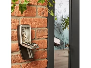 MASTER LOCK 5423EURD, Seinäkassakaappi, Musta, Harmaa, Yhdistelmälukko, Avain, 79 mm, 52 mm