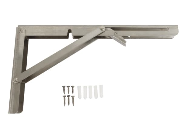 Home&gt;it® vikbart hyllbeslag 300 x 170 mm 150 kg rostfritt stål