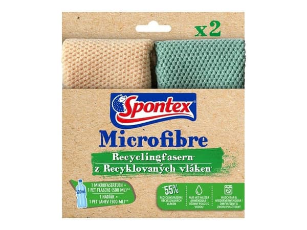 Spontex Microfibre kierrätyskuidut x2