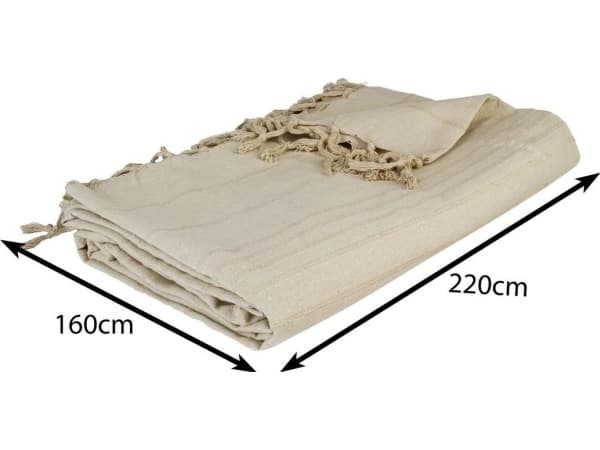 Atmosphera päiväpeitto 160x220 tupsu beige