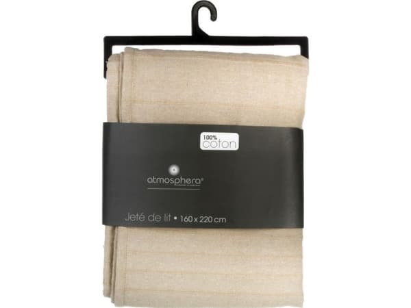 Atmosphera Överkast 160x220 tofs beige