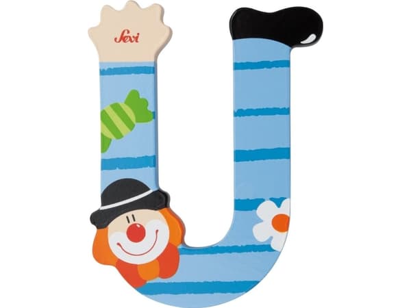 Sevi Bokstav i trä U, Clown (81757)