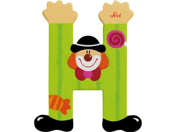 Sevi Träbokstav H, Clown (81744)