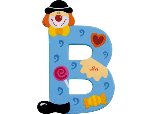Sevi Träbokstav B, Clown (81738)