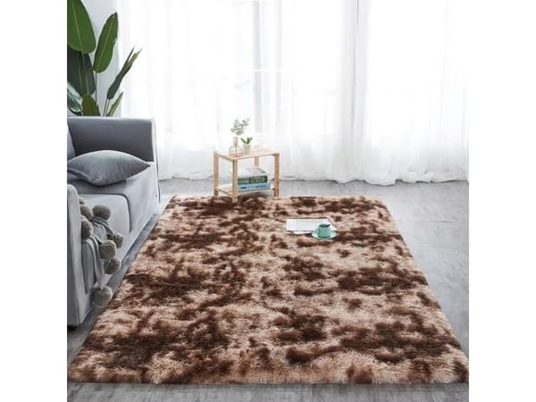 Strado Teppe Ombre Shaggy Strado 100x150 OmbreCoffee (Brun) universal