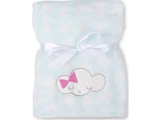 RICCO blanket with rose embroidery. 75x100 cm