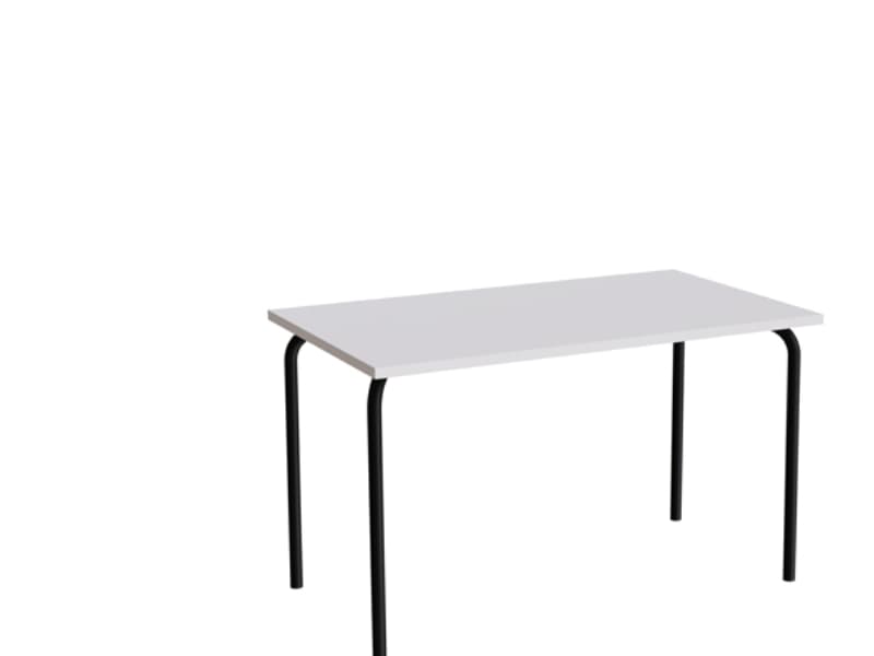 Bord Jerka 322, 1200x700 mm, ljudabsorberande grå laminat, svart ram