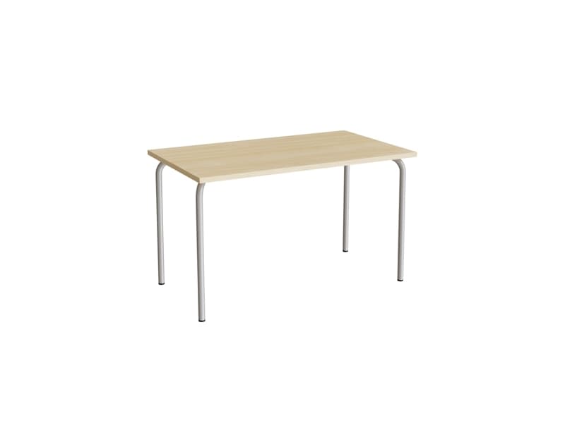Bord Jerka 322, 1200x700 mm, birk laminat, alugråt stela