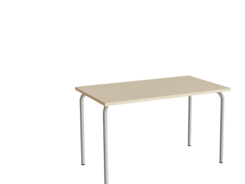 Bord Jerka 322, 1200x700 mm, beige linoleum, alugråt stela