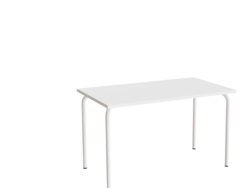 Bord Jerka 322, 1200x700 mm, ljudabsorberande vit laminat, vit ram