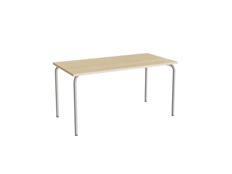 Bord Jerka 322, 1400x700 mm, beige linoleum, vit ram