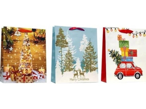 JU-PITER A4 Julklappspåse BN glitter 1257B p6 mix