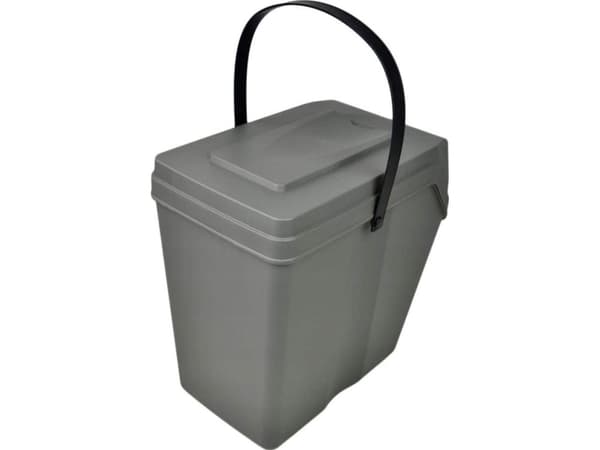 PROSPERPLAST AVFALLSSEGREGERINGSKURVER STEENGRÅ 5x25L SORTIBOX