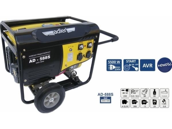 ADLER KRAFTGENERATOR 5,5 KW / AD-588S