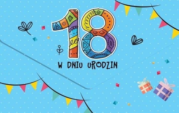 Trend gratulationskort födelsedag 18 TS+