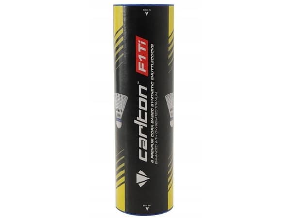 Badminton shuttlecocks Carlton F1Ti synthetic, medium speed, 6 psc.