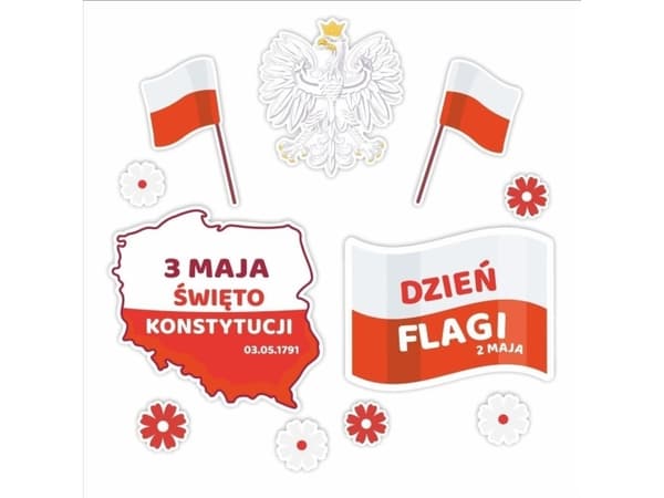 LearnHow Patriotiske vindusdekorasjoner - 2.-3. mai, 02 11 stk