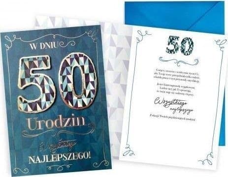Syntymäpäiväkortti 50