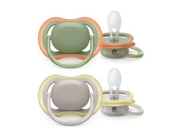 Philips AVENT ultra air SCF085/20 smokk, Klassisk stil, Ortodontisk, Silikon, Gutt/Jente, Tåler oppvaskmaskin