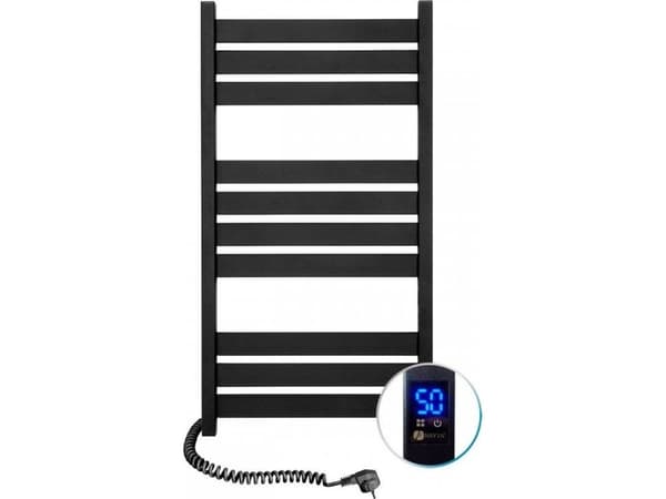 Elektrisk håndkletørker Navin Largo 500*1000 Sensor venstre svart, 12-244153-5010