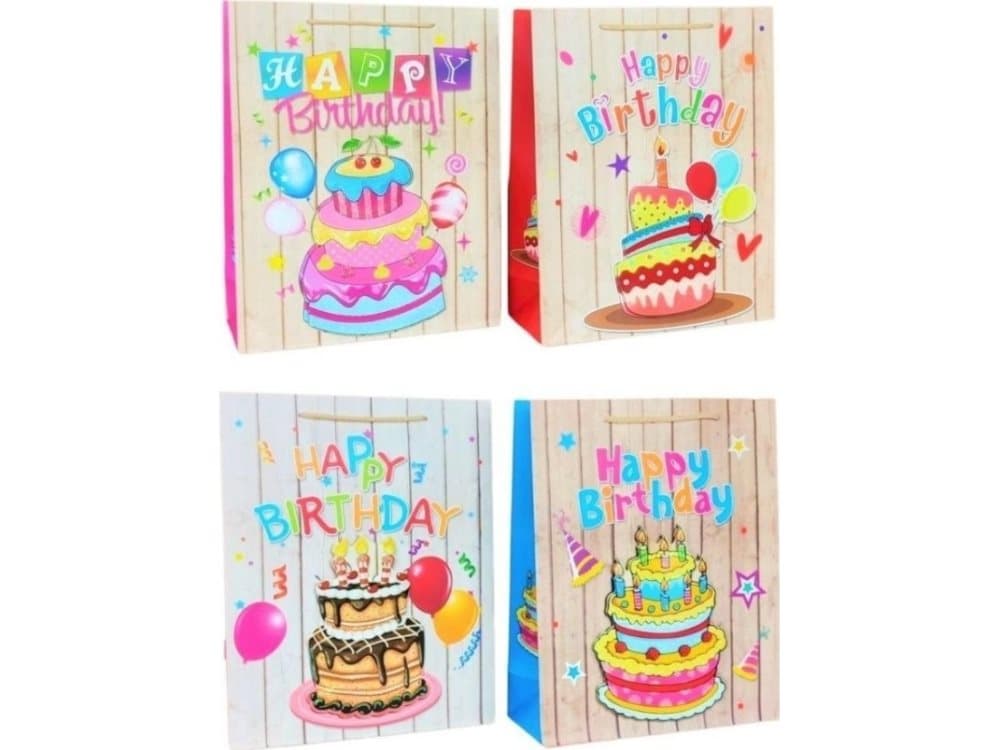 Gift bag 3D glitter JYWK018 M