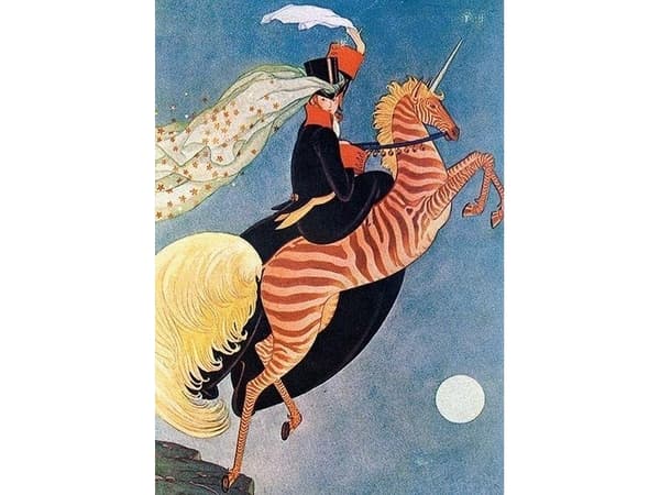 Madame Treacle B6-carnet med kuvert Enhörning och stjärnor
