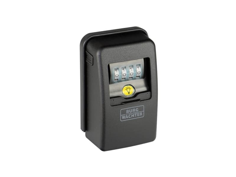 BURG-WÄCHTER Key Safe 60 L SB, Zink, Svart, Kod, 1 styck, 136 x 82 x 54 mm