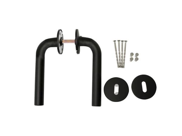 Home>it® dørgreb med L-greb 19 mm. mattsort