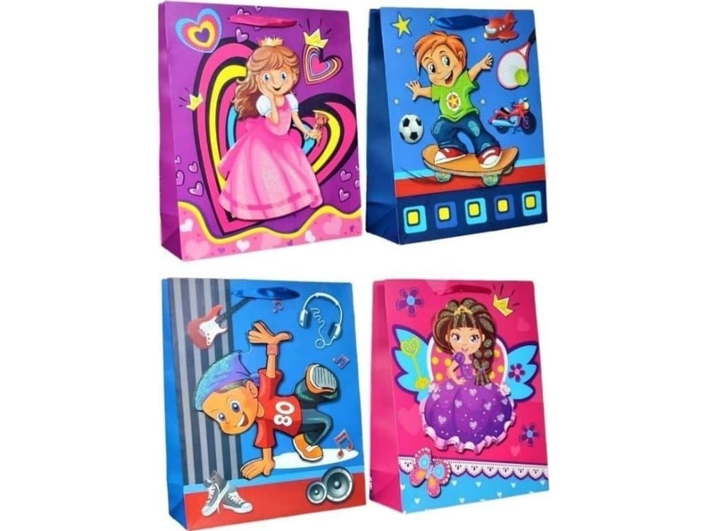 Gift bag 3D glitter JYWK032M