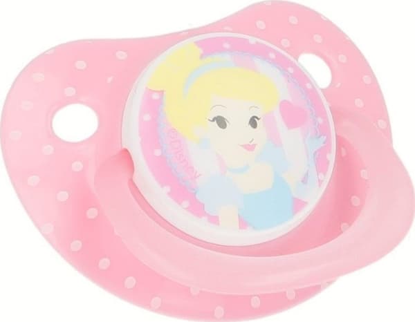 Princess - Anatomisesti muotoiltu silikonitissi 0 - 6 m (pimeässä hohtava)