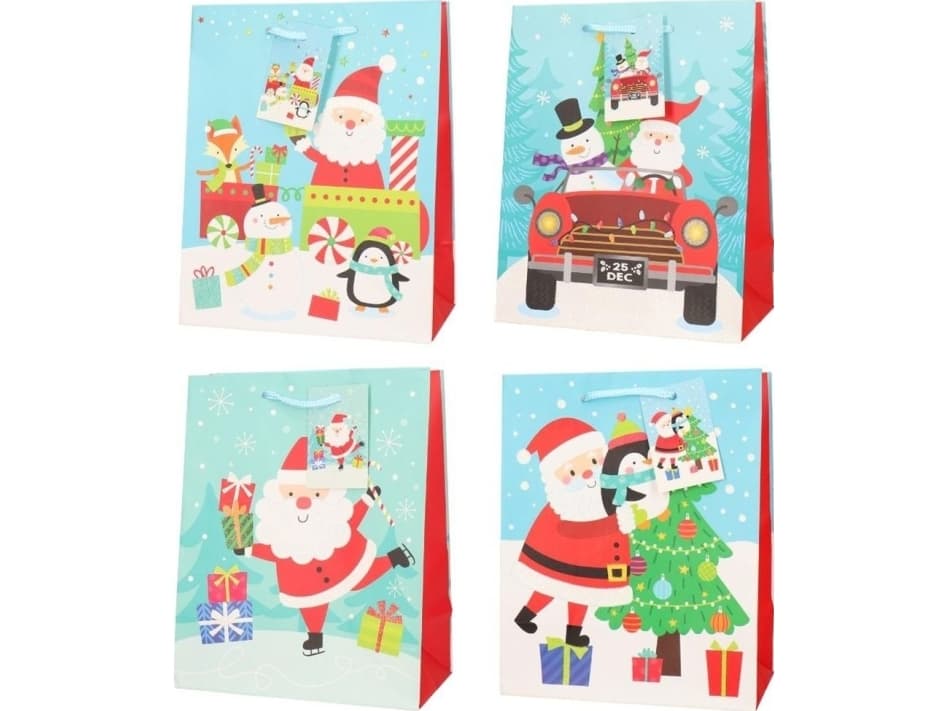 Incood Gift bag 26x32 Christmas glitter