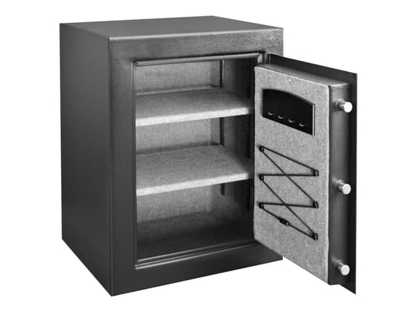 Master Lock Large No. T8-331ML - Pengeskap - 2 hyller - solid stål - svart