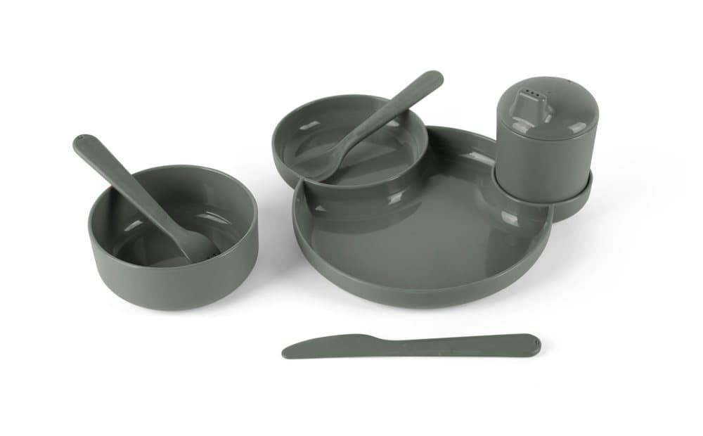 Dantoy - Tiny Biobased Dinner Gift Set - Olive (6202)
