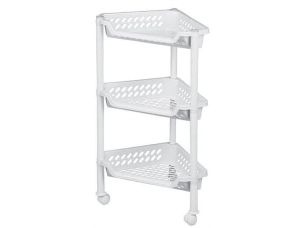 Plast_Team Triangular Trolley W/3 Baskets