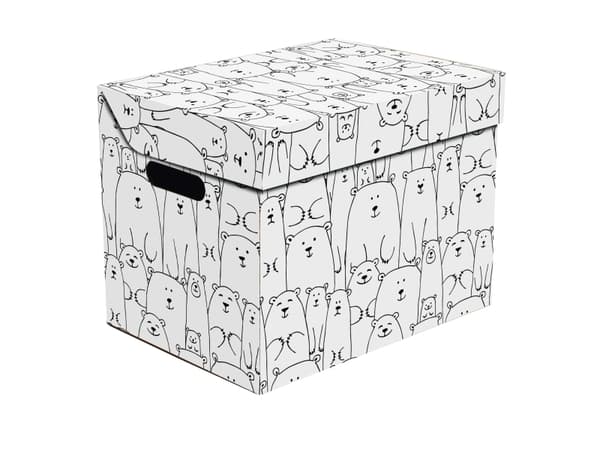 Okko Foldable Carton Box34x25x26cm Bears