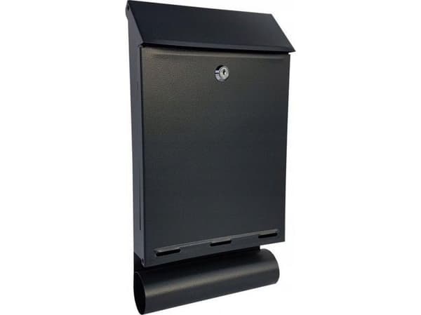 Unimet brevlåda med tuba A-4T Black-CARPET