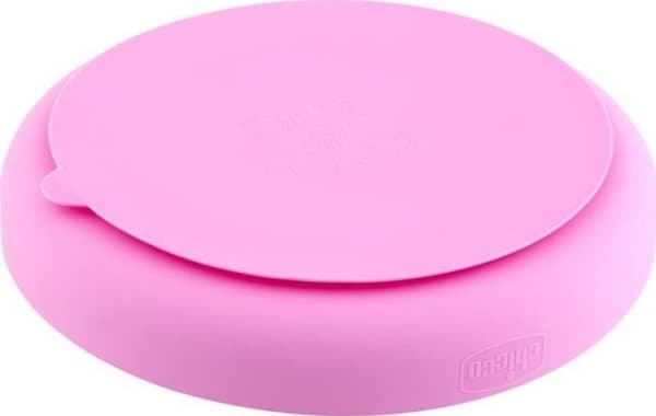 Chicco 00010216100000, Pikkulasten lautanen, Vaaleanpunainen, Silikoni, Poika/tyttö, 1 vuosi/vuosia