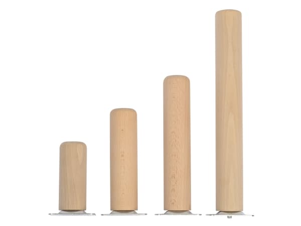 Home&gt;it® pyöreä pöydänjalka suoralla kannattimella Ø41 x 10 cm pyökki puusta