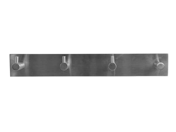 Home&gt;it® klädhängare med 4 krokar med stift 28 x 4 cm rostfritt stål