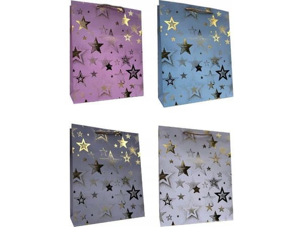 JU-PITER Lahjapussi 4wz 26x32x11cm 370B mix hinta per 1 kpl