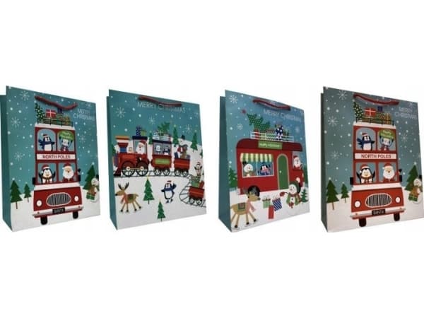 JU-PITER Julklappspåse 341A 30x41,5x14cm mix pris per 1 st