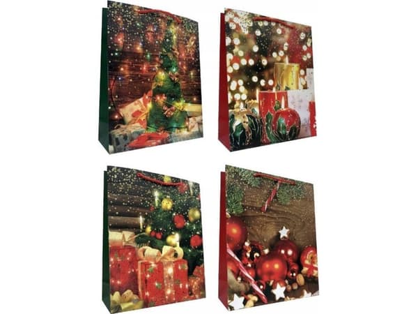 JU-PITER Julklappspåse 349B 26x32x10cm mix pris per 1 st