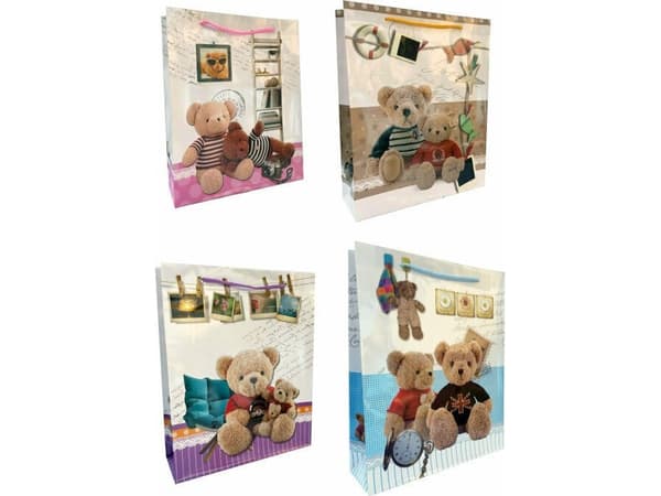 JU-PITER joululahjapussi 346A 30x41,5x12cm mix hinta per 1 kpl