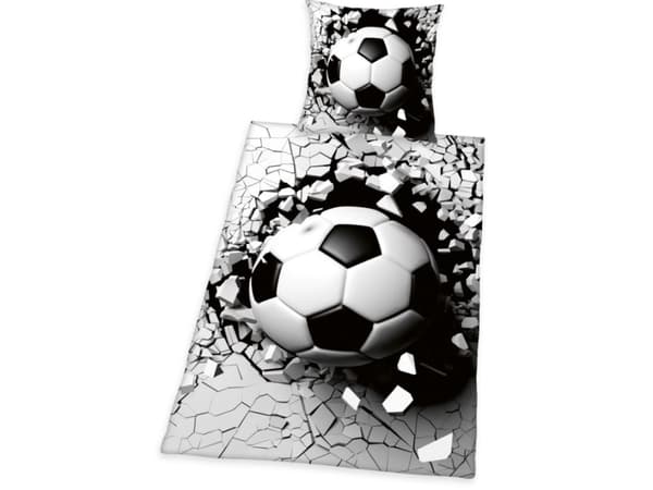 Fotboll 3D-sängkläder - 100 procent bomull