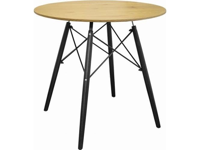 Mufart Round table ETT for the kitchen, dining room, living room 80cm - ASH