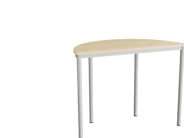 Bord Combi 209, 1200x600 mm höjd 900 mm med björklaminat, aluminiumram