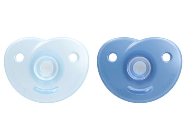 Philips AVENT Soothie SCF099/21 Soothie, Ultramjuk napp, Ortodontisk, Silikon, Pojke, Tål diskmaskin, 2 styck